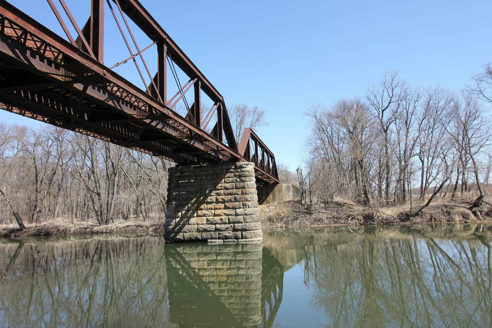 Looking north